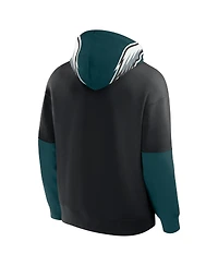 Fanatics Men's Black Philadelphia Eagles Helmet Pullover Hoodie