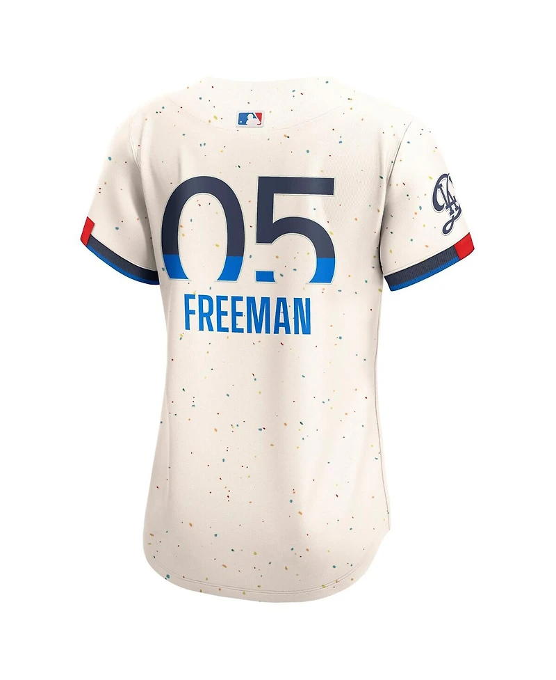 Nike Women's Freddie Freeman Cream Los Angeles Dodgers City Connect Limited Jersey