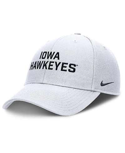 Nike Men's White Iowa Hawkeyes Rise Practice Adjustable Hat