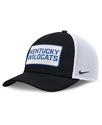 Nike Men's Black/White Kentucky Wildcats 2025 On-Field Rise Patch Trucker Adjustable Hat