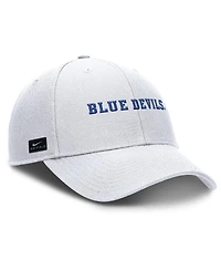 Nike Men's White Duke Blue Devils 2025 On-Field Rise Performance Adjustable Hat