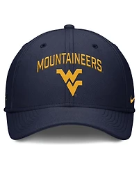 Nike Men's Navy West Virginia Mountaineers 2025 On-Field Rise Performance Flex Hat