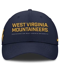 Nike Men's Navy West Virginia Mountaineers 2025 On-Field Gameday Club Adjustable Hat