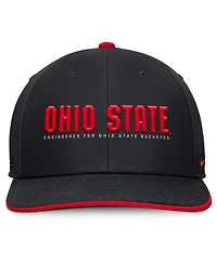 Nike Men's Black Ohio State Buckeyes 2025 On-Field Pro Performance Adjustable Hat