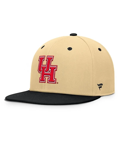 Fanatics Men's Gold/Black Houston Cougars Balance Fitted Hat