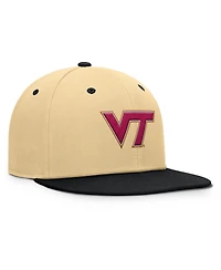 Fanatics Men's Gold/Black Virginia Tech Hokies Balance Fitted Hat