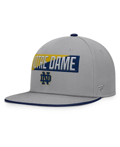 Fanatics Men's Gray Notre Dame Fighting Irish Duo Snapback Hat