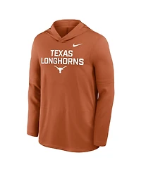 Nike Men's Texas Longhorns 2025 Sideline Performance Long Sleeve Hoodie T-Shirt
