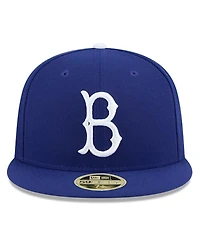 New Era Men's Royal Brooklyn Dodgers Baseball Hall of Fame 59FIFTY Fitted Hat