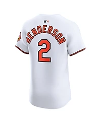 Nike Men's Gunnar Henderson White Baltimore Orioles Home Elite Jersey