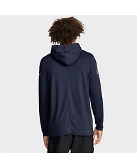 Nike Men's Navy Denver Broncos Sideline Pure Fury Performance Long Sleeve Hoodie T-Shirt