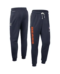 Nike Men's Navy Chicago Bears Sideline Ground Game Performance Taper Pants