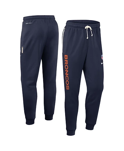 Nike Men's Navy Denver Broncos Sideline Ground Game Performance Taper Pants
