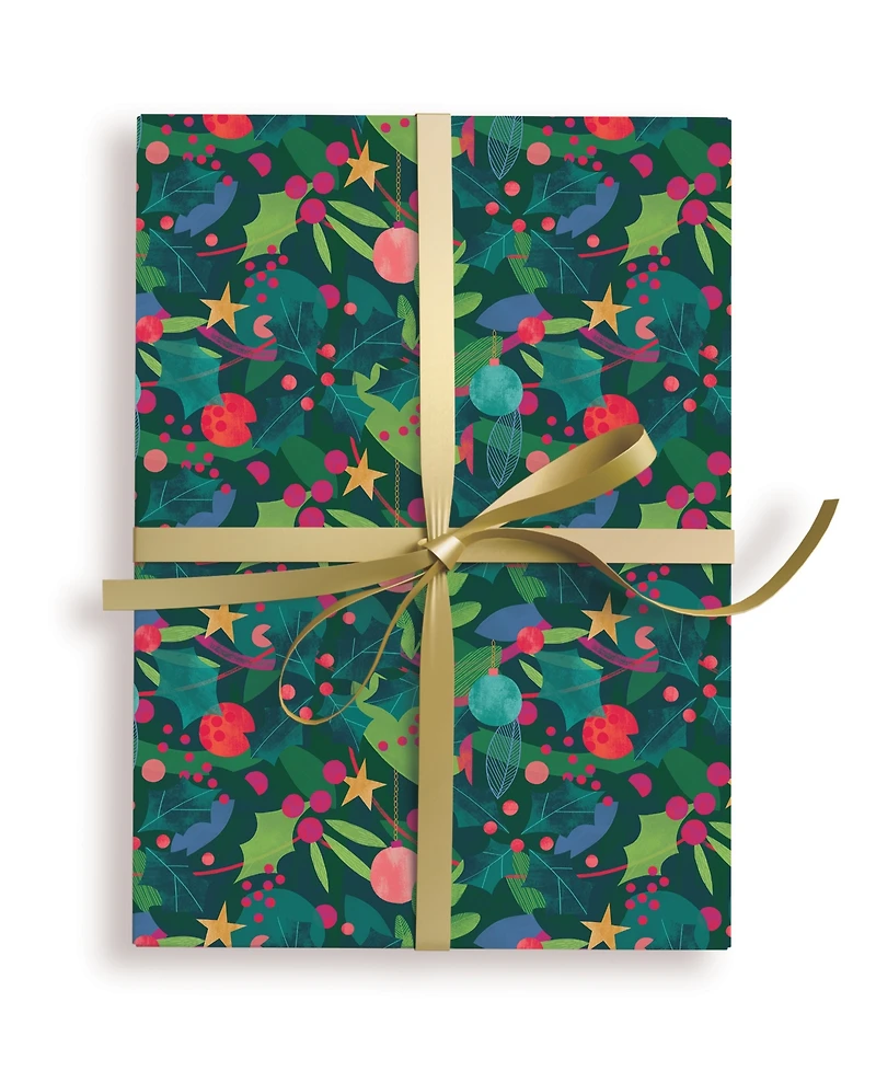 Lady Jayne Deck the Halls Gift Wrap, 30" x 120"