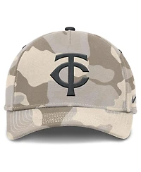 Nike Men's Natural Minnesota Twins Camo Pack Rise Adjustable Hat