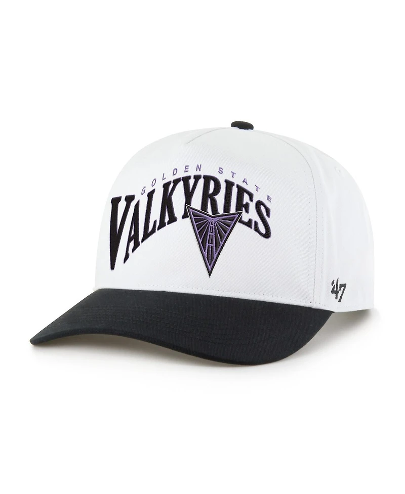 '47 Brand Men's and Women's White/Black Golden State Valkyries Dom Wave Two-Tone Hitch Adjustable Hat