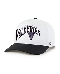 '47 Brand Men's and Women's White/Black Golden State Valkyries Dom Wave Two-Tone Hitch Adjustable Hat