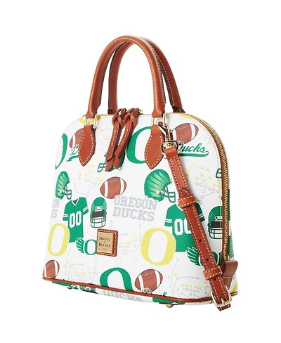 Dooney & Bourke Women's Oregon Ducks Game Day Zip Satchel Bag