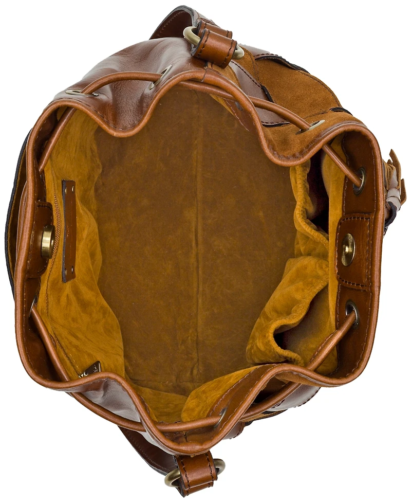 Patricia Nash Bellona Small Leather Drawstring Bag