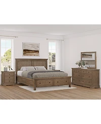 Alverton 3 Pc. California King Cane Storage Set (Bed, Dresser & 3-Drawer Nightstand
