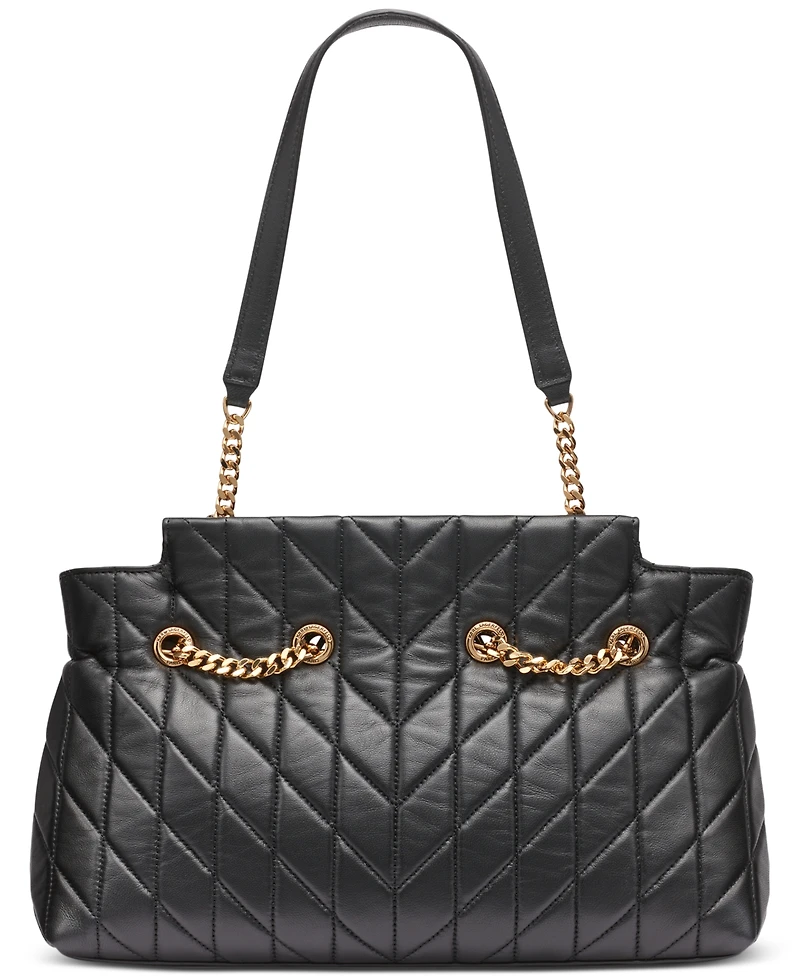 Karl Lagerfeld Paris Lafayette Medium Leather Satchel