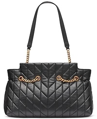 Karl Lagerfeld Paris Lafayette Medium Leather Satchel