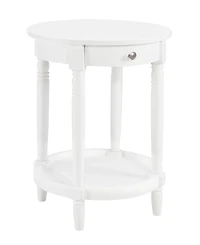 Convenience Concepts 18" Wood French Country Manor No Tools Round End Table