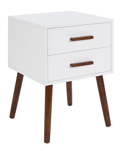 Convenience Concepts 15.75" Wood Oslo 2-Drawer End Table
