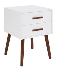 Convenience Concepts 15.75" Wood Oslo 2-Drawer End Table