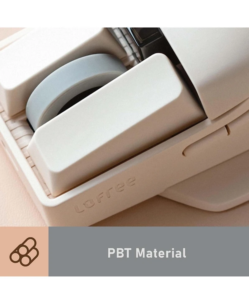 Lofree Pbt Wireless Mouse, Rechargeable, Oled Display, 4000 Dpi, Triple Mode (Bluetooth, 2.4G, Type C