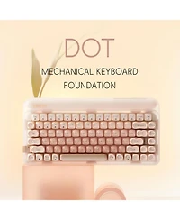 Lofree Foundation Mechanical Keyboard with Wireless Numpad & Jelly Palm Rest, 75% Rechargeable Hot-swappable Keyboards
