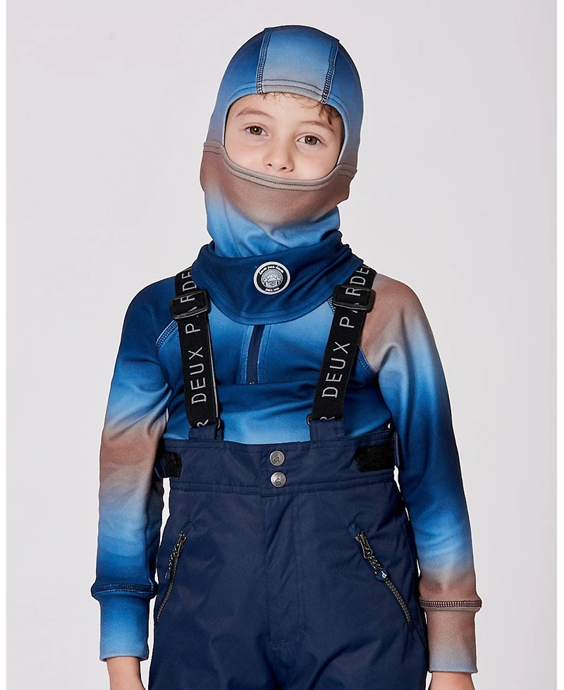 Deux par Boy Brushed Jersey Balaclava Blue and Beige Gradient - Toddler|Child
