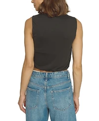 Central Park West Women's Cupro Pleated Tank Top