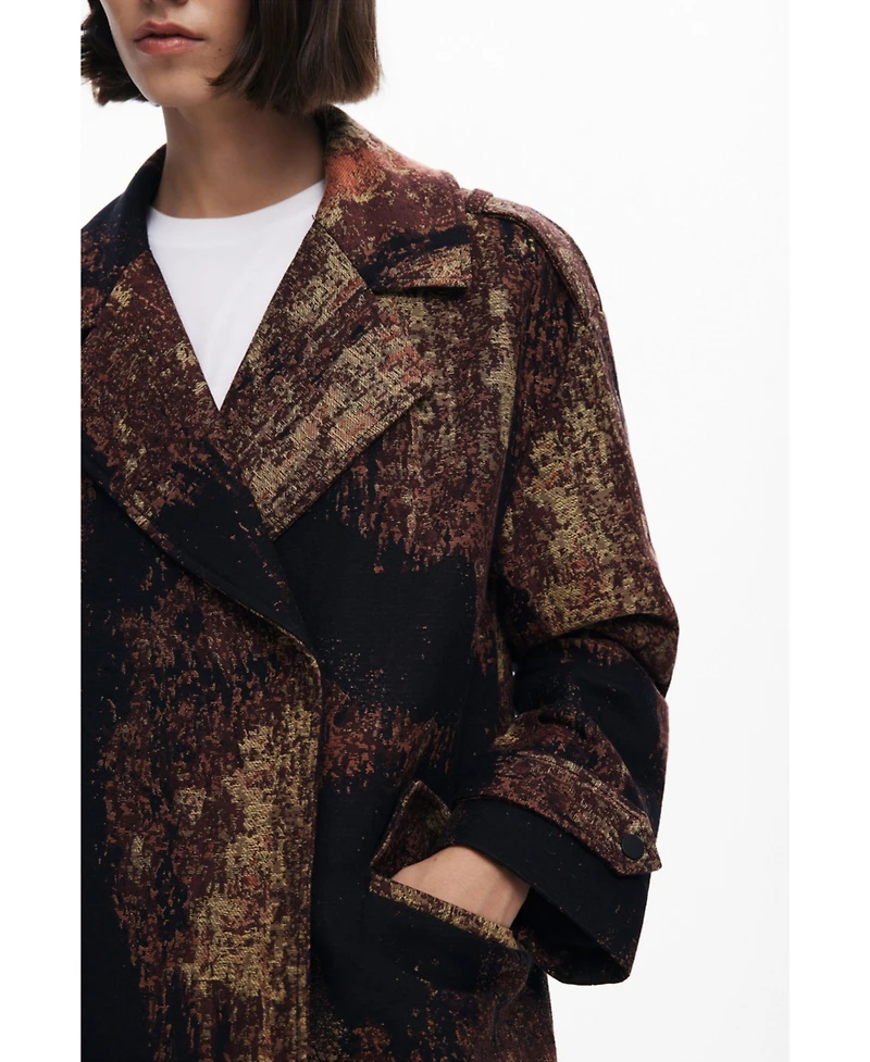 Desigual Women's Coat designed by Mr. Christian Lacroix