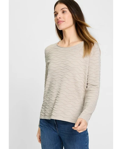 Olsen Women's Novelty Stitch Pullover