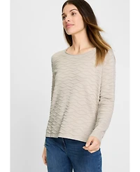 Olsen Women's Novelty Stitch Pullover