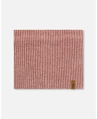 Deux par Girl Mid-Season Knit Neck Warmer Dusty Pink