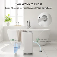 Waykar 2000 Sq. Ft 30 Pints Dehumidifier for Home & Basements with Continuous Drainage