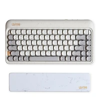 Lofree Zero Artz Mechanical Keyboard with Marble Palm Rest, 75% Rechargeable Hot-swappable Keyboards with 3 Types of Connection