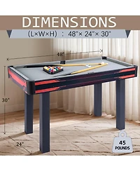 ProMounts 48" Folding Pool Table for Adults & Kids