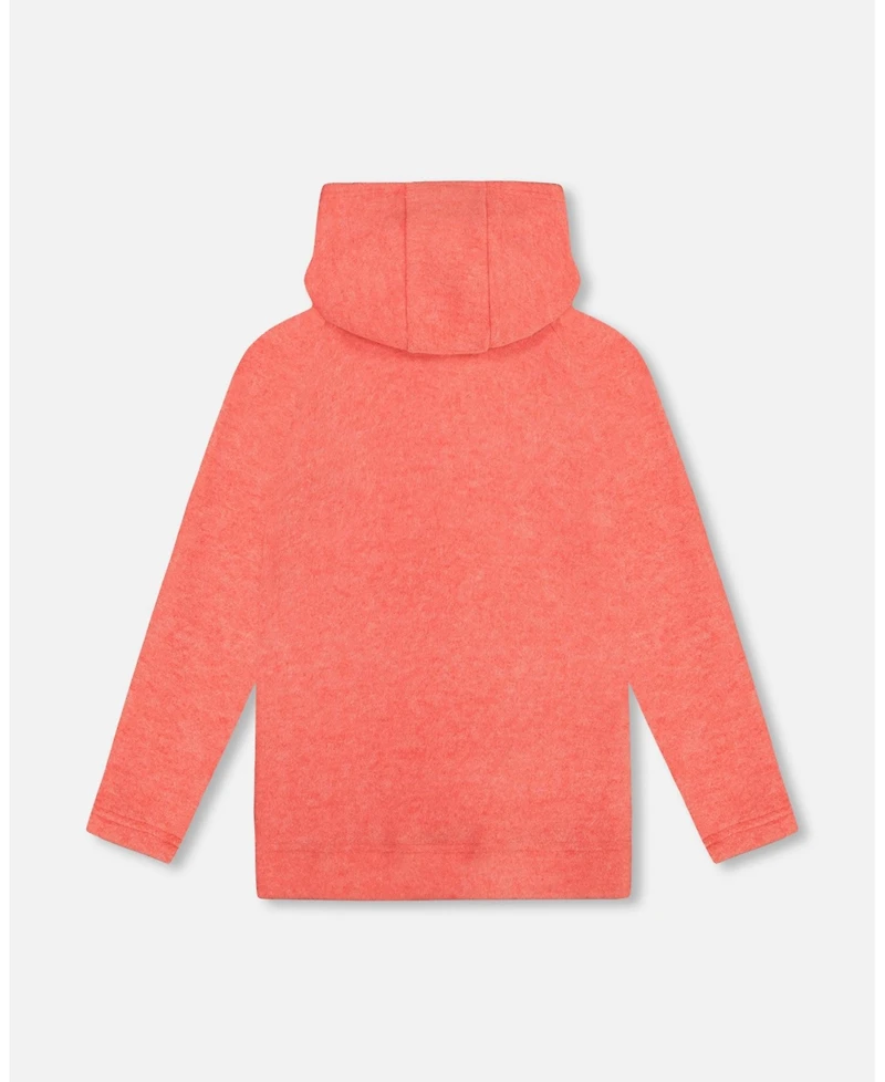 Deux par Toddler Girls Ultra Soft Hooded Tunic Coral - Toddler|Child