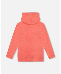 Deux par Toddler Girls Ultra Soft Hooded Tunic Coral - Toddler|Child