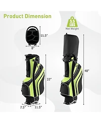 Mecale Golf Stand Bag Lightweight and Portable Golf Cart Bag with Shoulder Strap