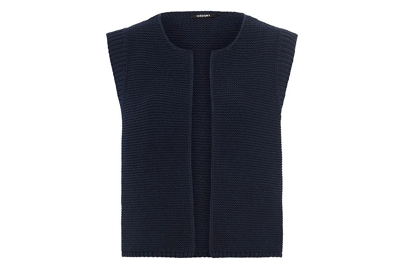 Olsen Women's Cotton Blend Cropped Sweater Vest