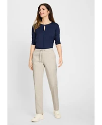Olsen Women's Lisa Fit Stretch Twill Drawstring Pant