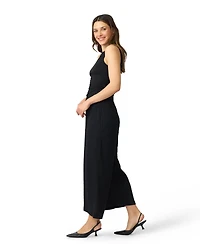 Cable & Gauge Sleeveless Top Cropped Wide Leg Pant Matching Set