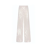 The Noli Shop Womens Alba Sequin Pant - Pearl