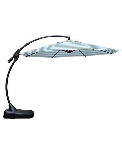 Mondawe 113 Sq Ft Cantilever Umbrella W/ Aluminum Pole & Uv-Resistant Canopy,Adjustable Tilt Crank
