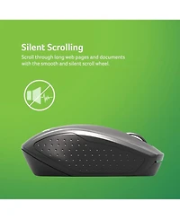 Acer Rf Wireless Mouse (Gray/Black) | Works with Chromebook | Usb Plug and Play for Right/Left Handed Users
