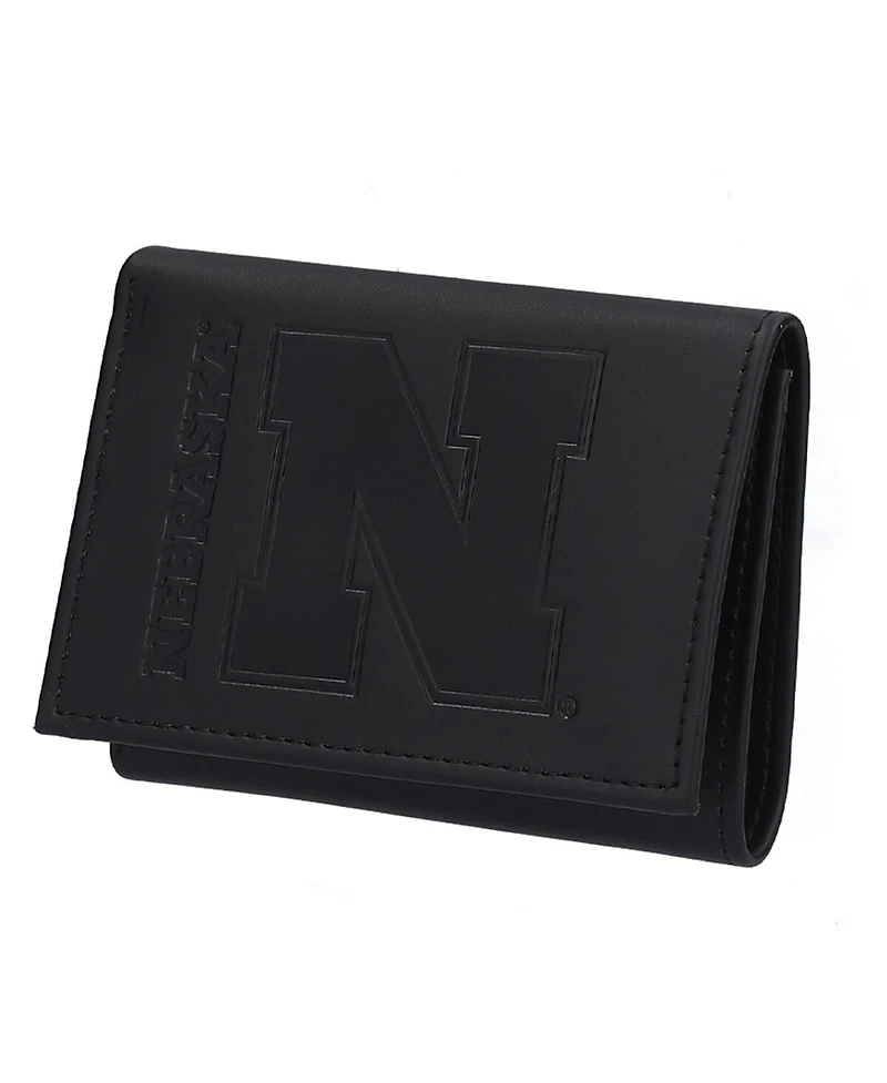 Evergreen Enterprises Men's Black Nebraska Huskers Hybrid Tri-Fold Wallet
